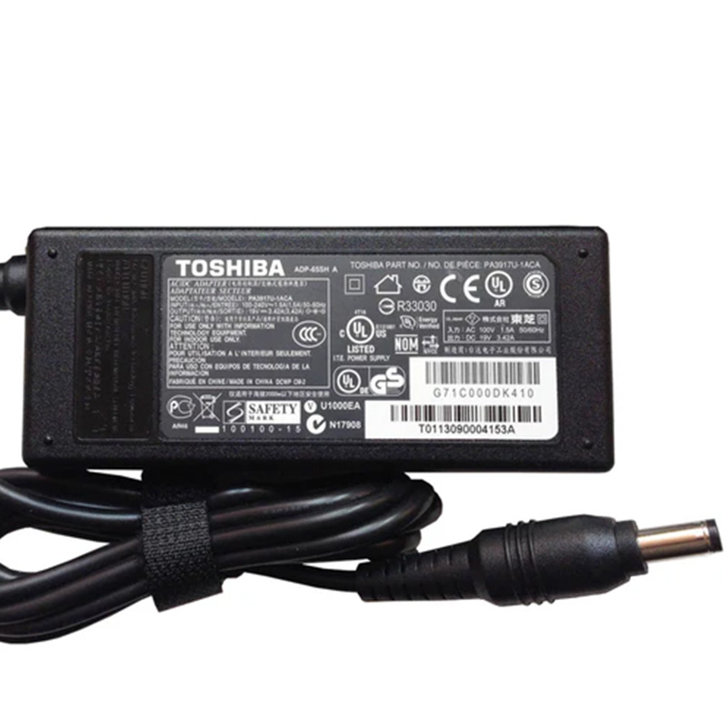 Original Toshiba 19V 3.42A 65W Laptop AC Adapter PA3917E-1AC3 for A100 A105, 5.5*2.5mm